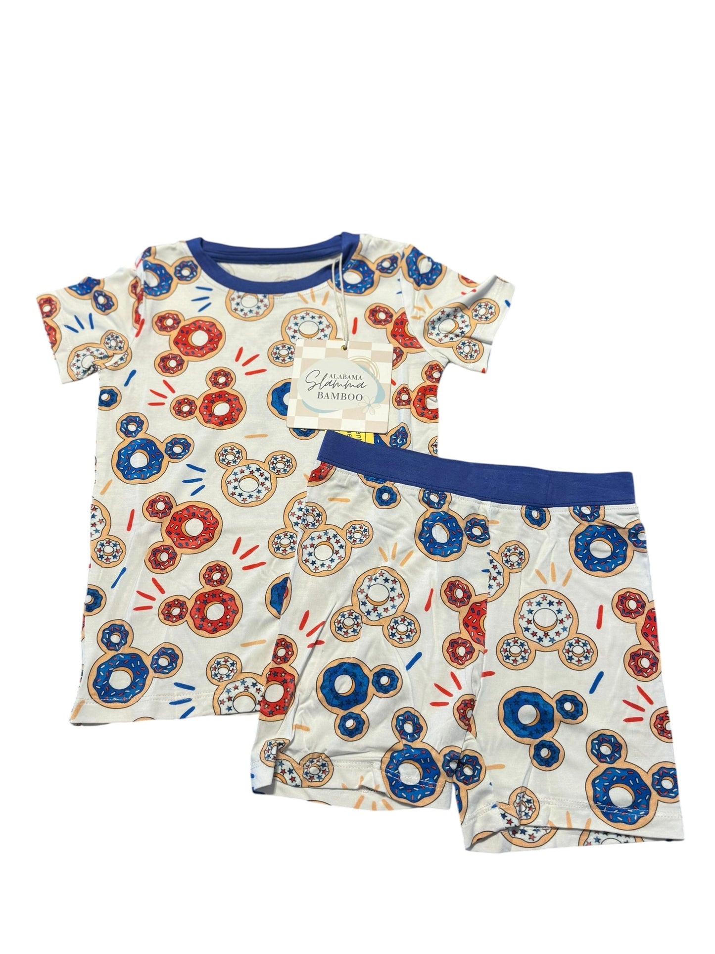 Patriotic Snacks 2 Piece Short Sleeve and Shorts Set