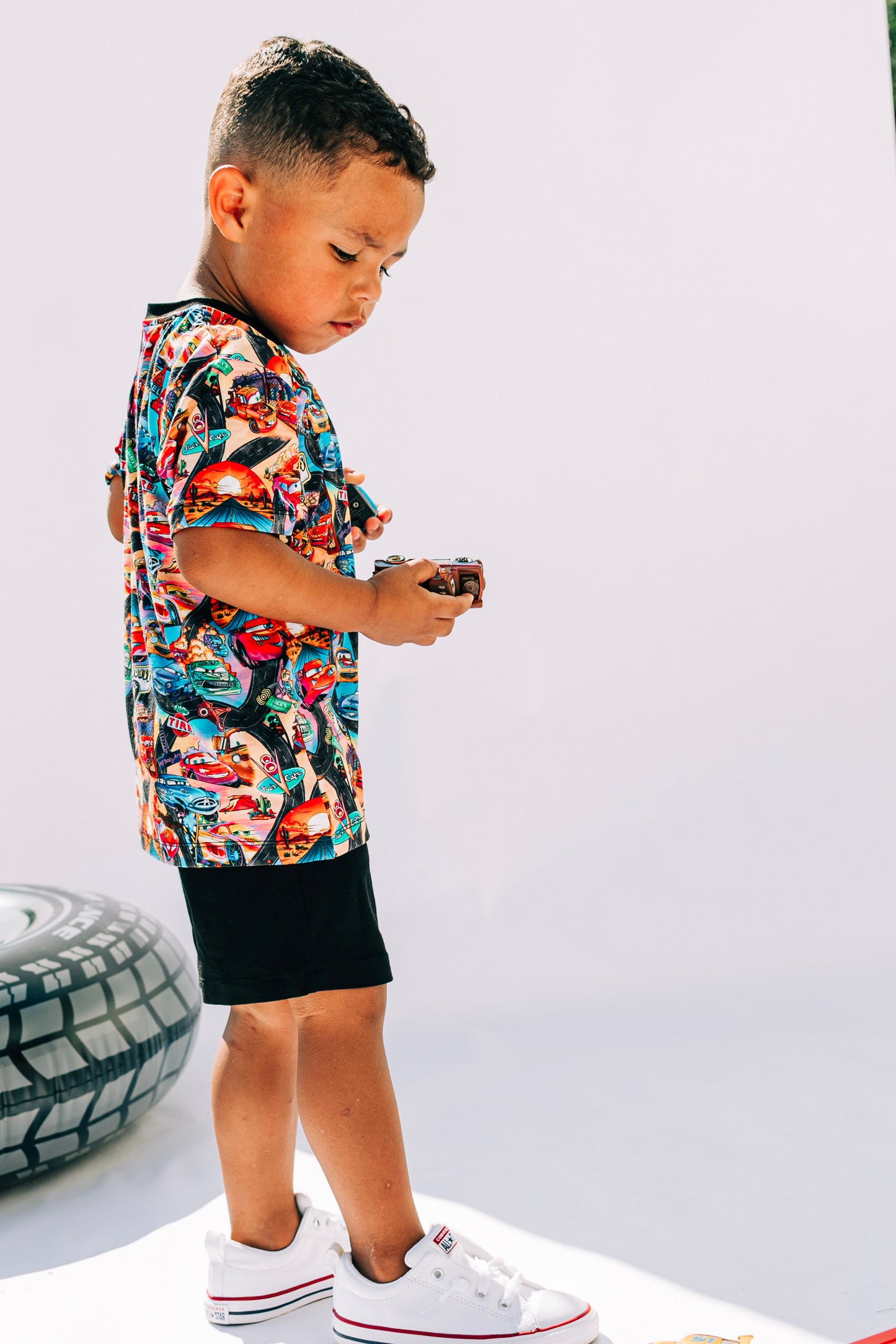 Pit Stop Party Pocket Tee and Shorts Daywear
