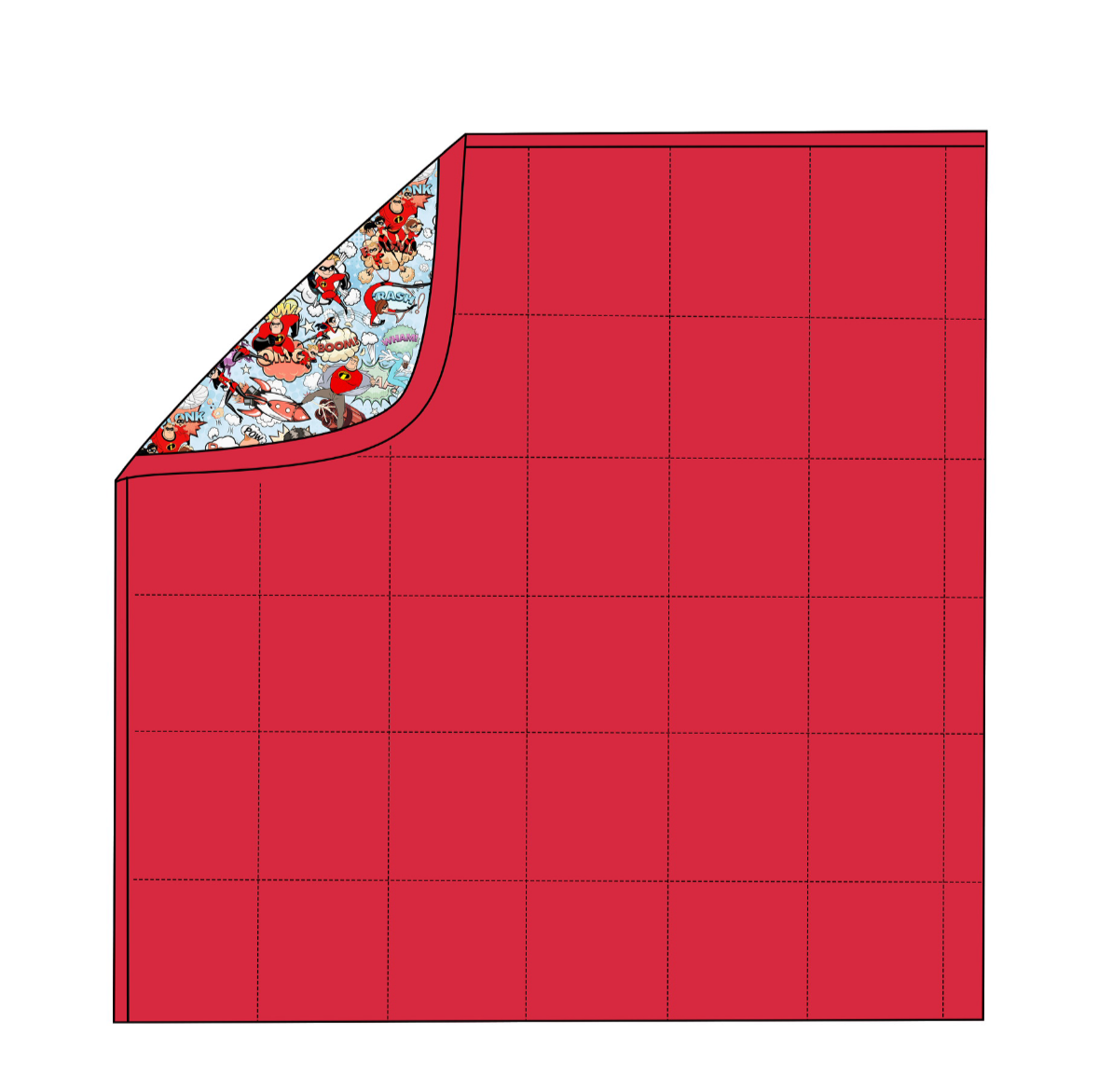 Family of Supers Quilted Blanket