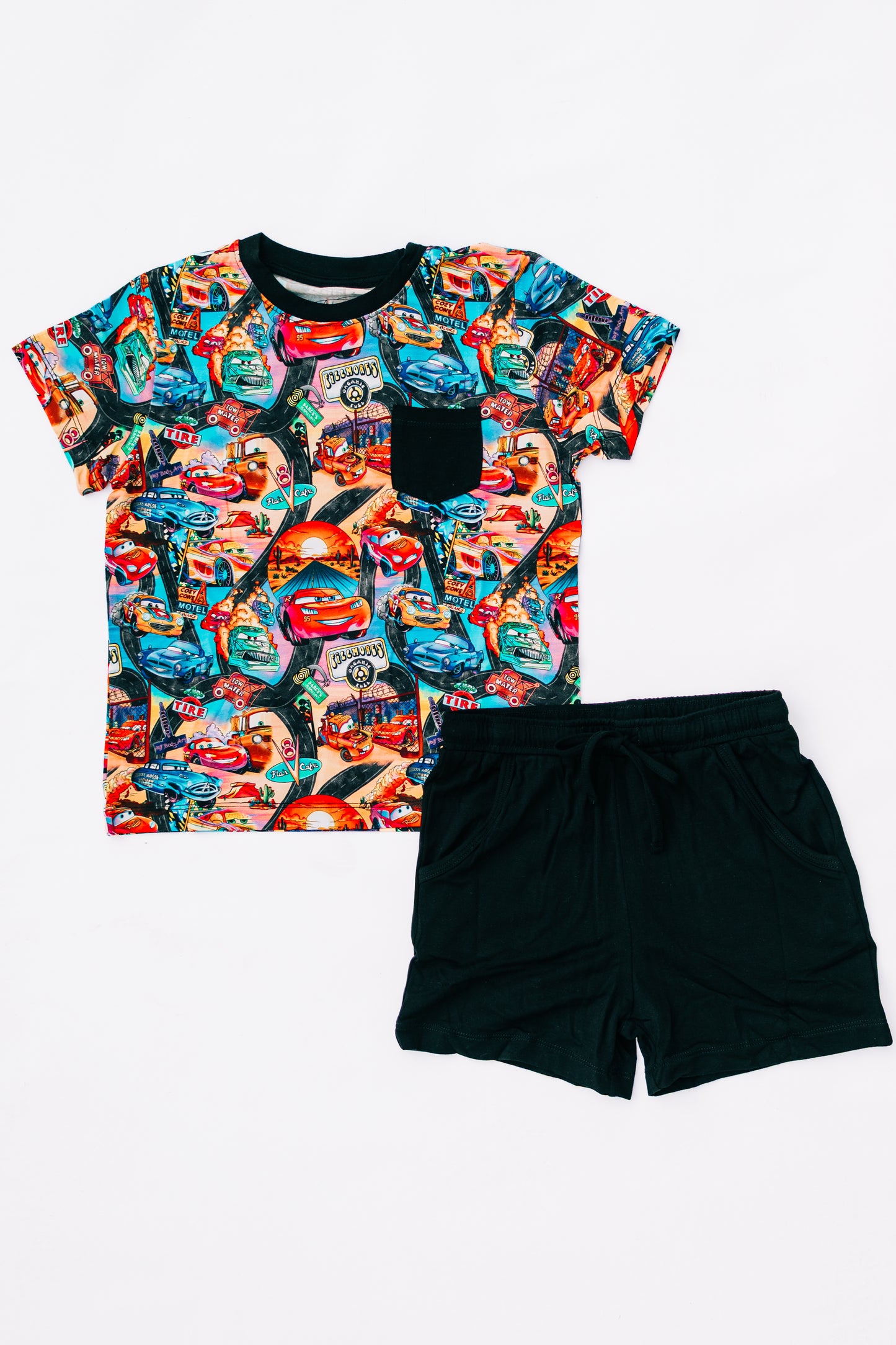 Pit Stop Party Pocket Tee and Shorts Daywear