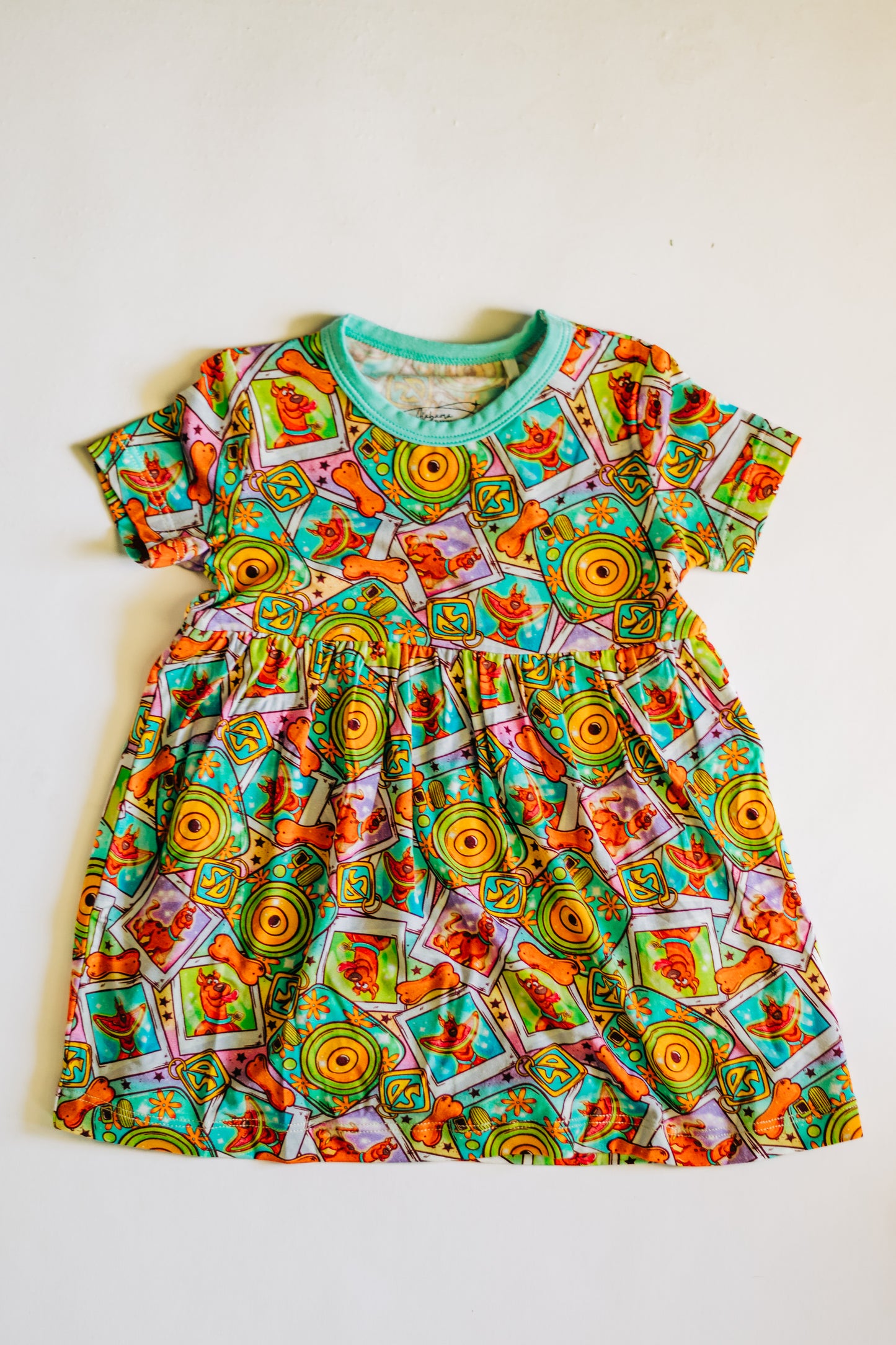 Peace, Pup and Polaroids Twirl Dress