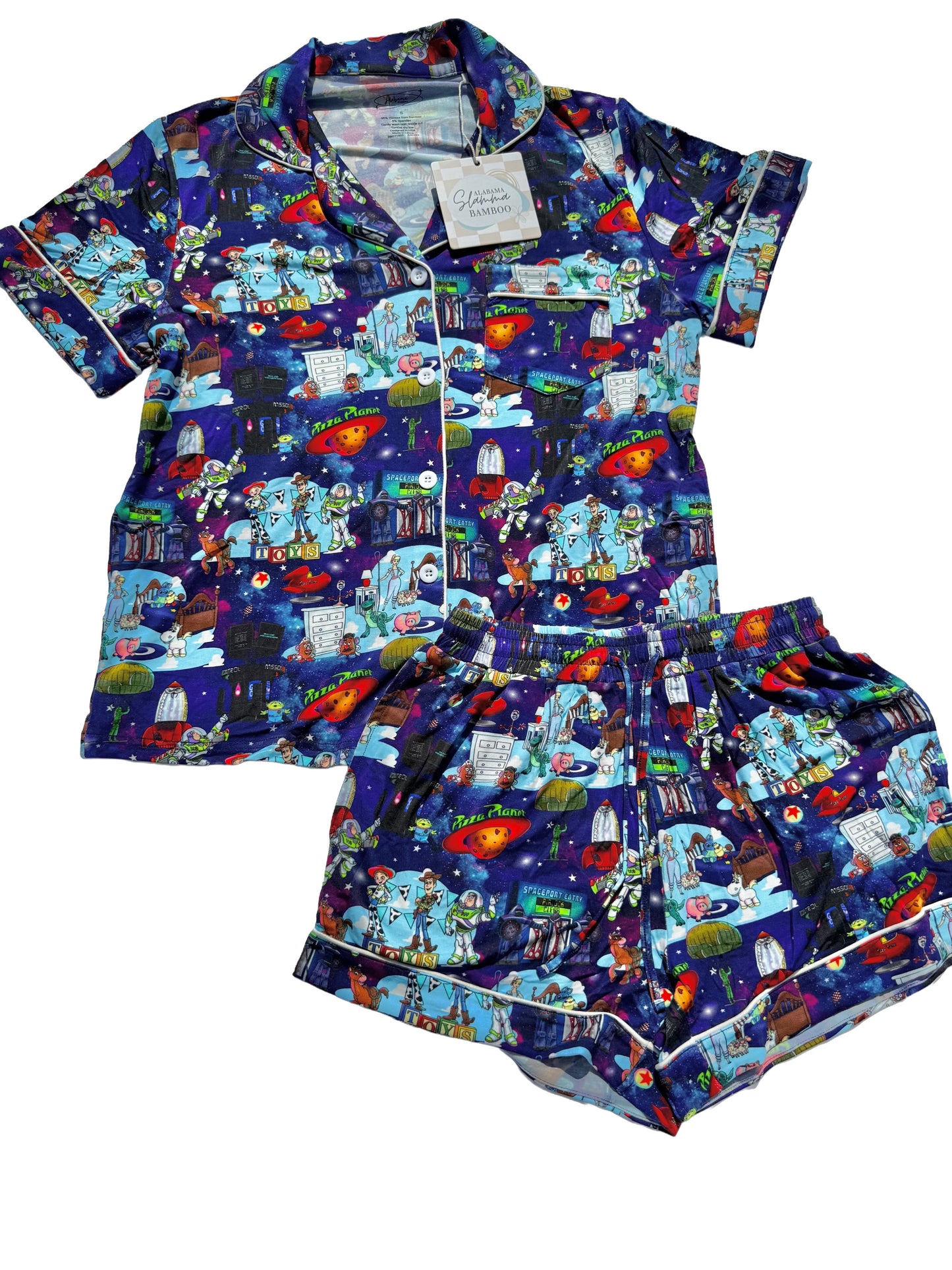 The Clawww Adult Button Down and Shorts