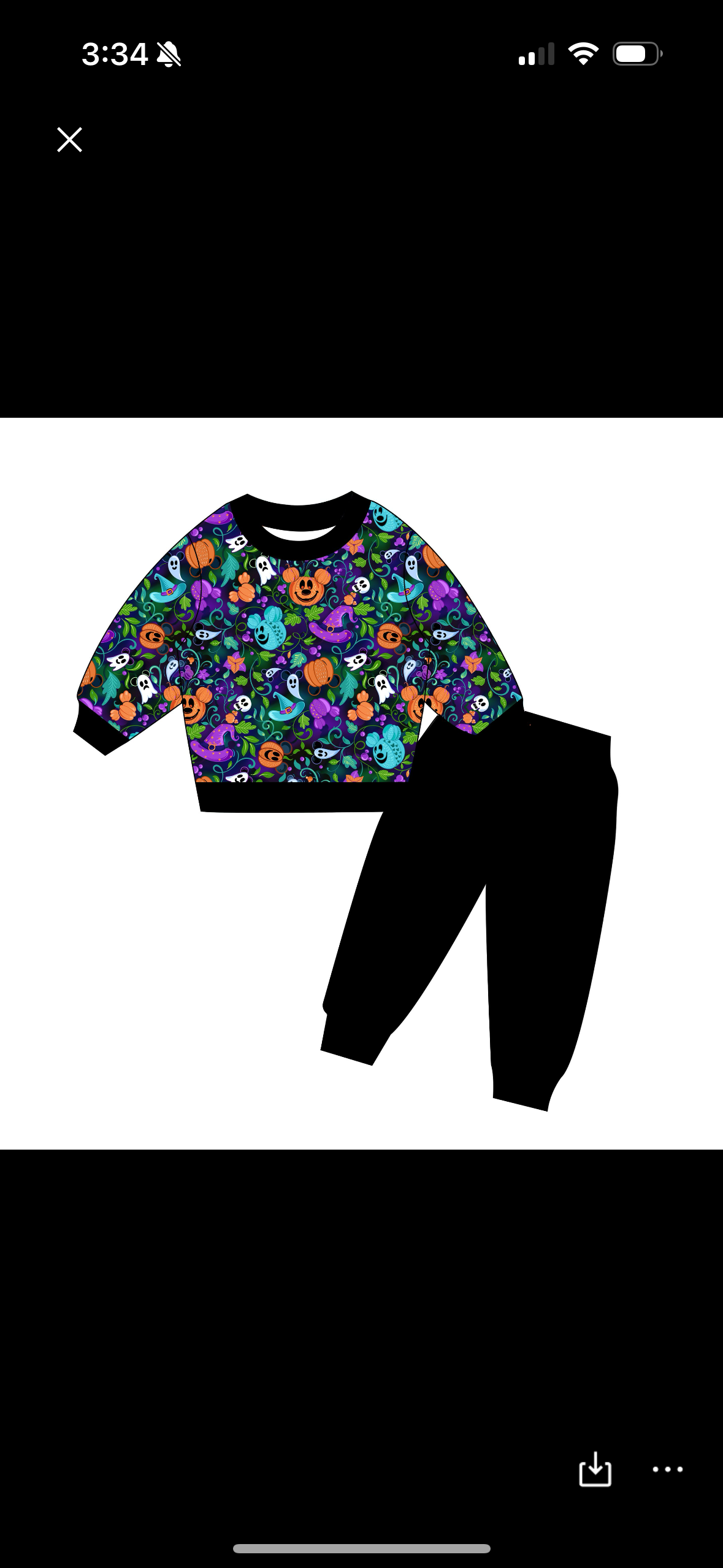 Not-So-Scary Night Crewneck and Joggers Daywear