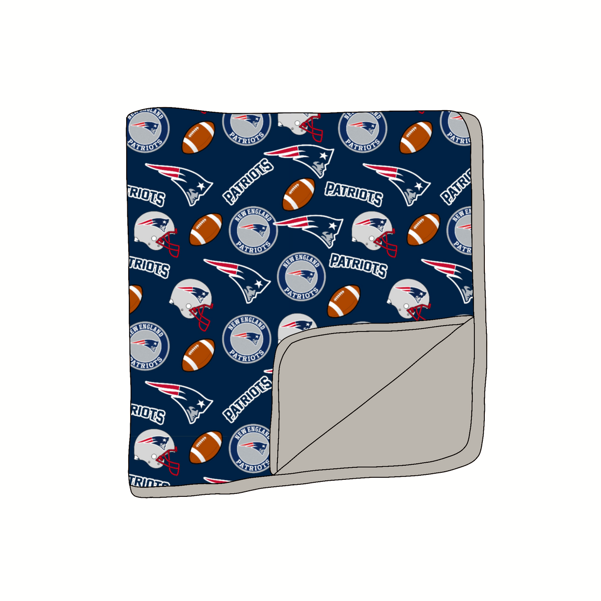 New England Patriots Bamboo Plush Blanket