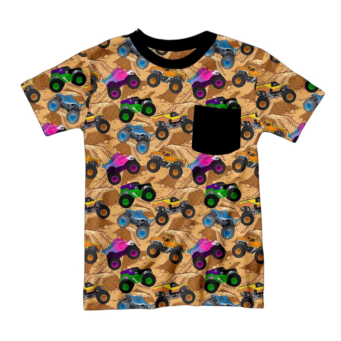 Mud Mayhem Pocket Tee and Shorts Daywear Set