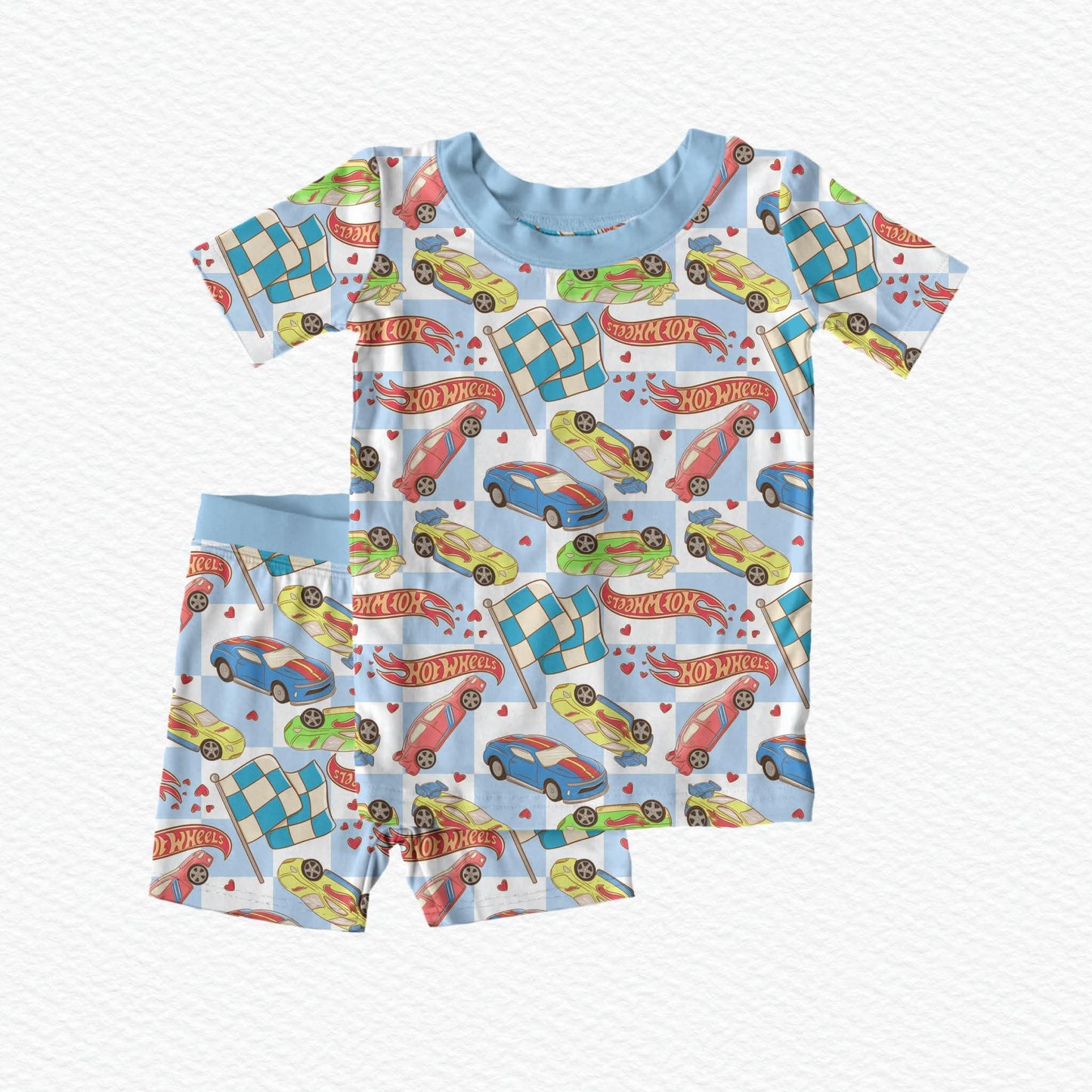 Little Racers Short Sleeve and Shorts 2 Piece Set