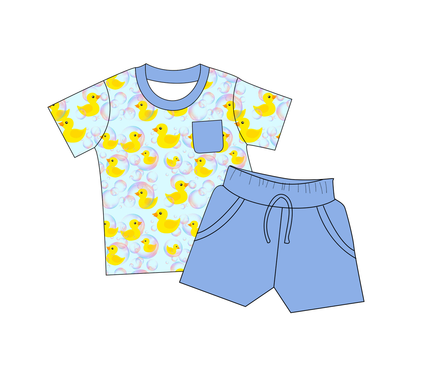 Quack Me Up Pocket Tee and Shorts Daywear