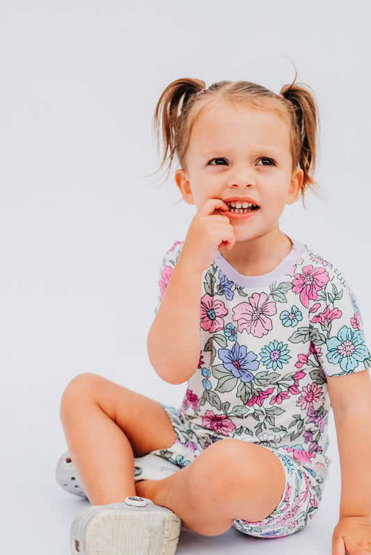Lilac Whisper Short Sleeve 2 Piece Set