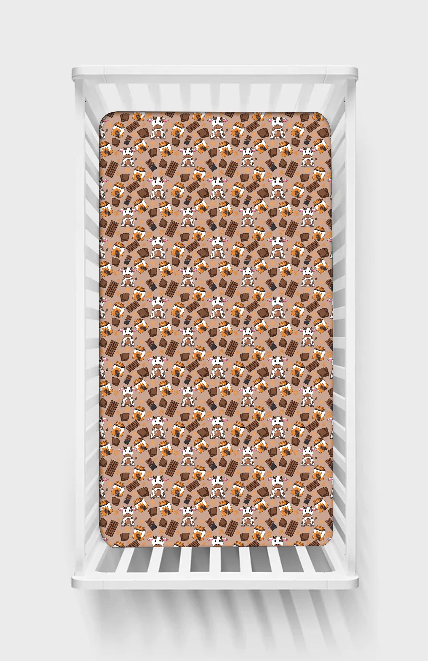 Cocoa Cow Crib Sheet