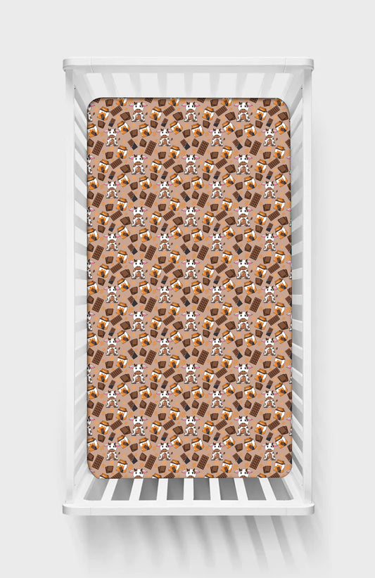 Cocoa Cow Crib Sheet