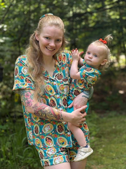 Beyond the Reef Adult Button Down and Shorts Set