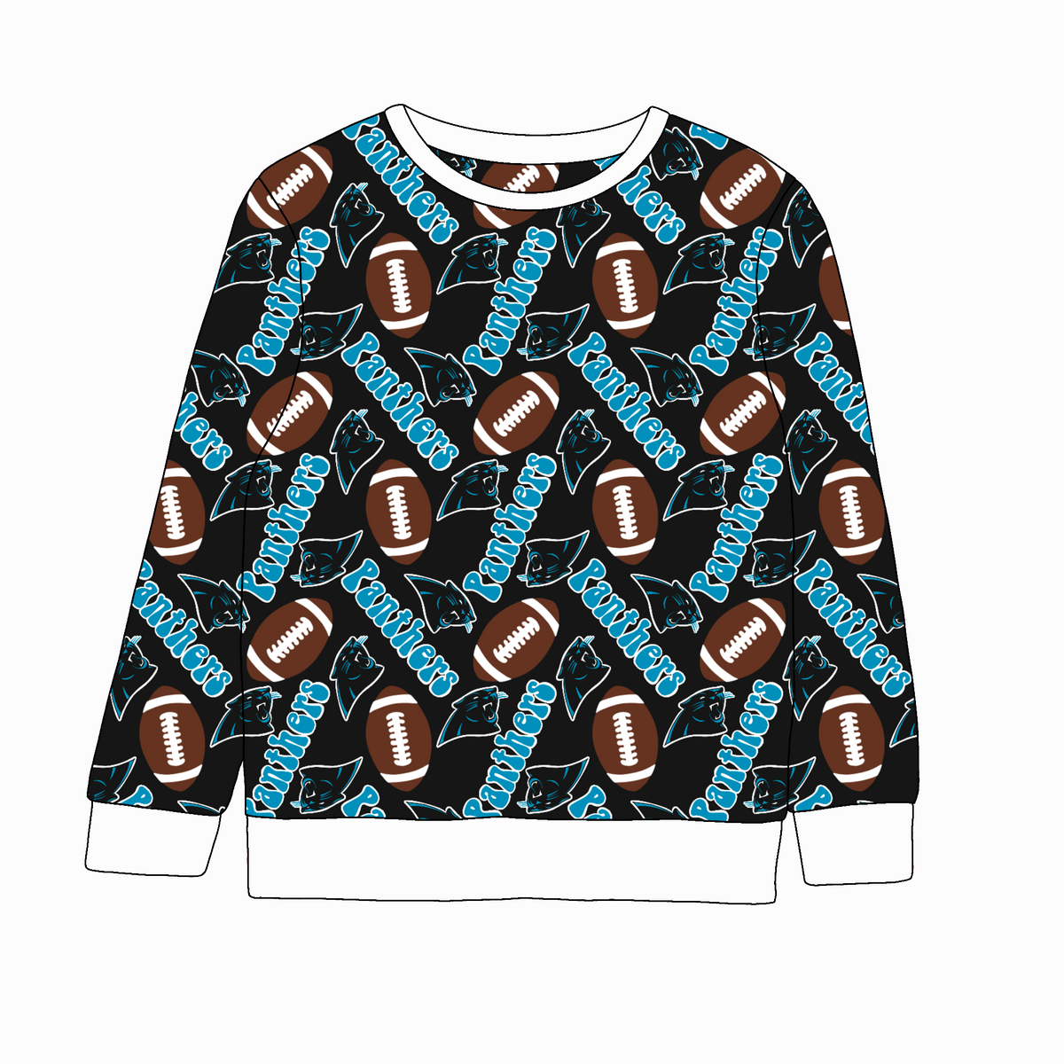Carolina Panthers Adult Printed Crewneck