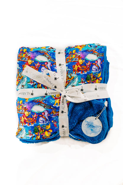 Holiday Hunny Bamboo Plush Blanket