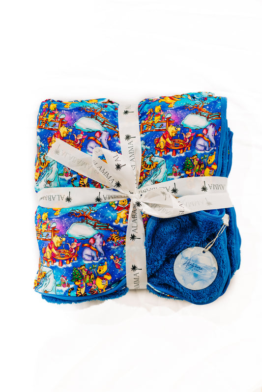 Holiday Hunny Bamboo Plush Blanket