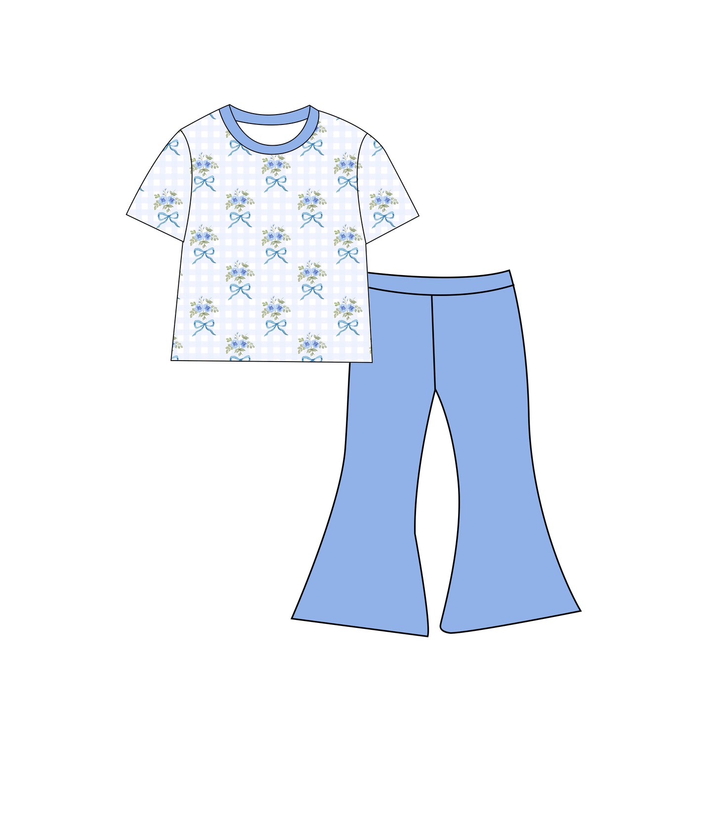 Southern Belle Oversized Tee and Flares Daywear Set