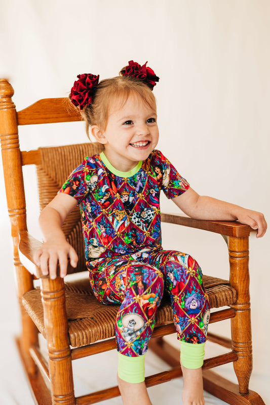 Once Upon a Villain Short Sleeve and Pants 2 Piece Set