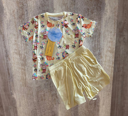 Adventure Is Out There (UP) Pocket Tee and Shorts Daywear