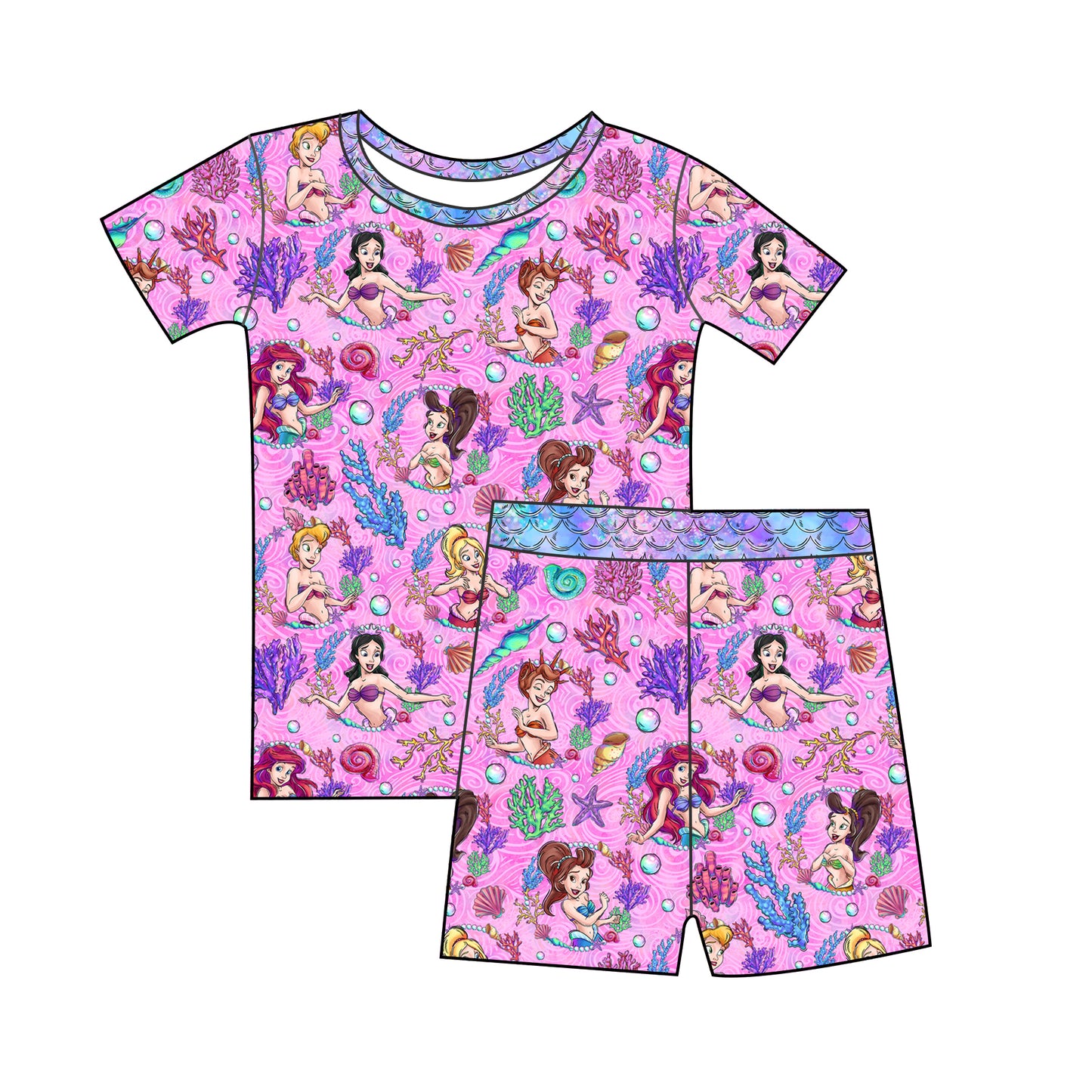 Ariel Short Sleeve and Shorts 2 Piece Set
