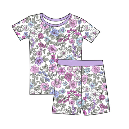 Lilac Whisper Short Sleeve 2 Piece Set