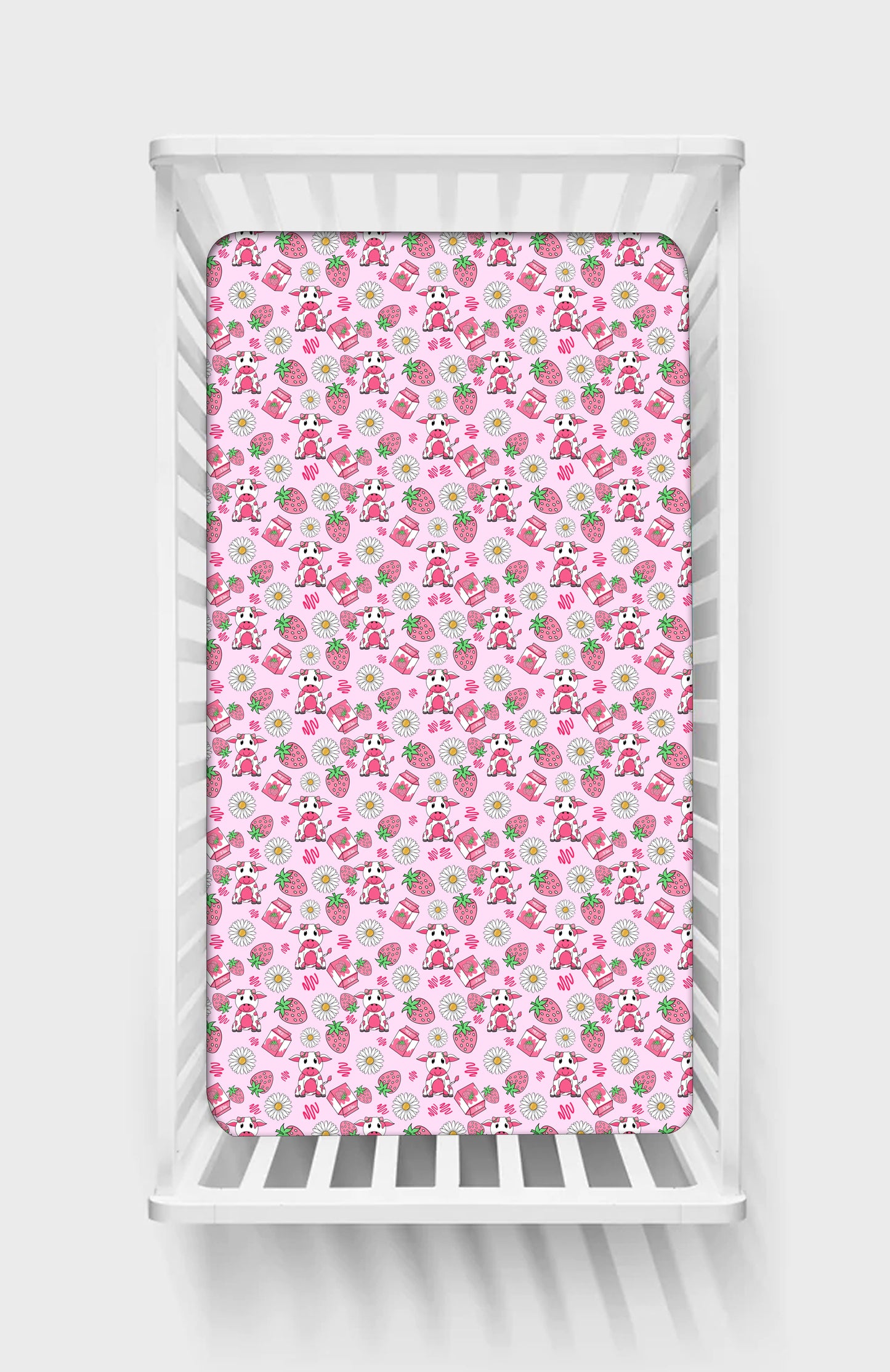 Berry Moo'd Crib Sheet