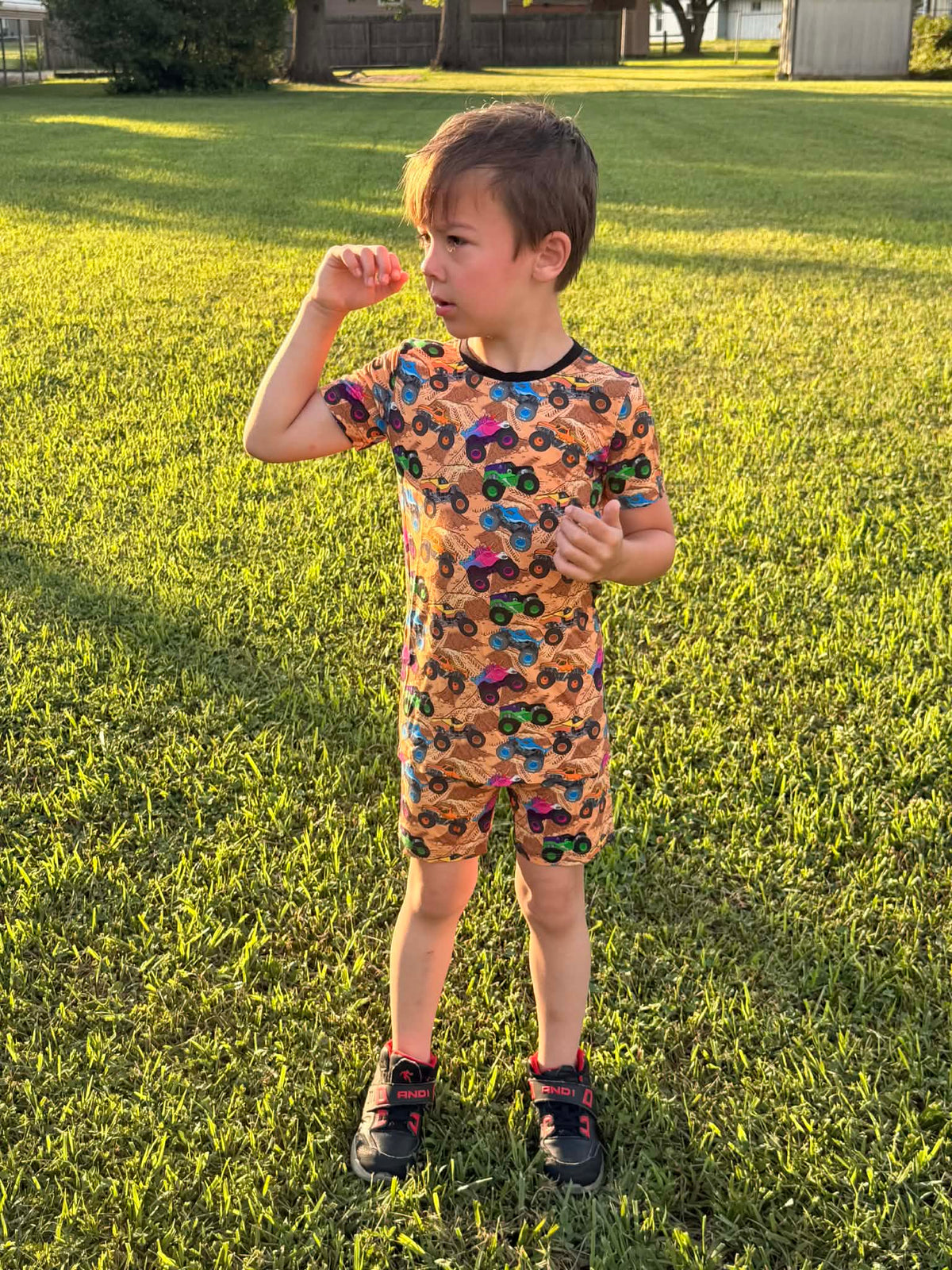 Mud Mayhem Short Sleeve and Shorts 2 Piece Set