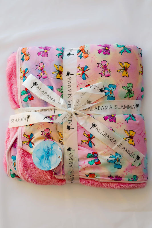 Royal Ribbons Plush Blanket