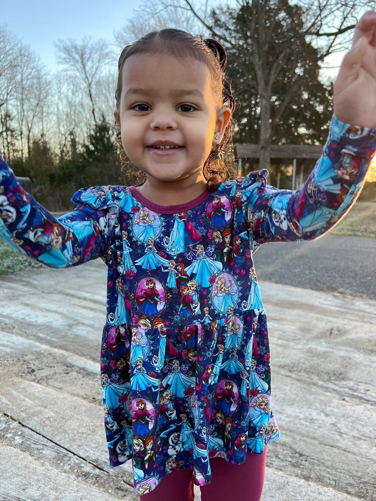 Let It Snow Peplum and Leggings