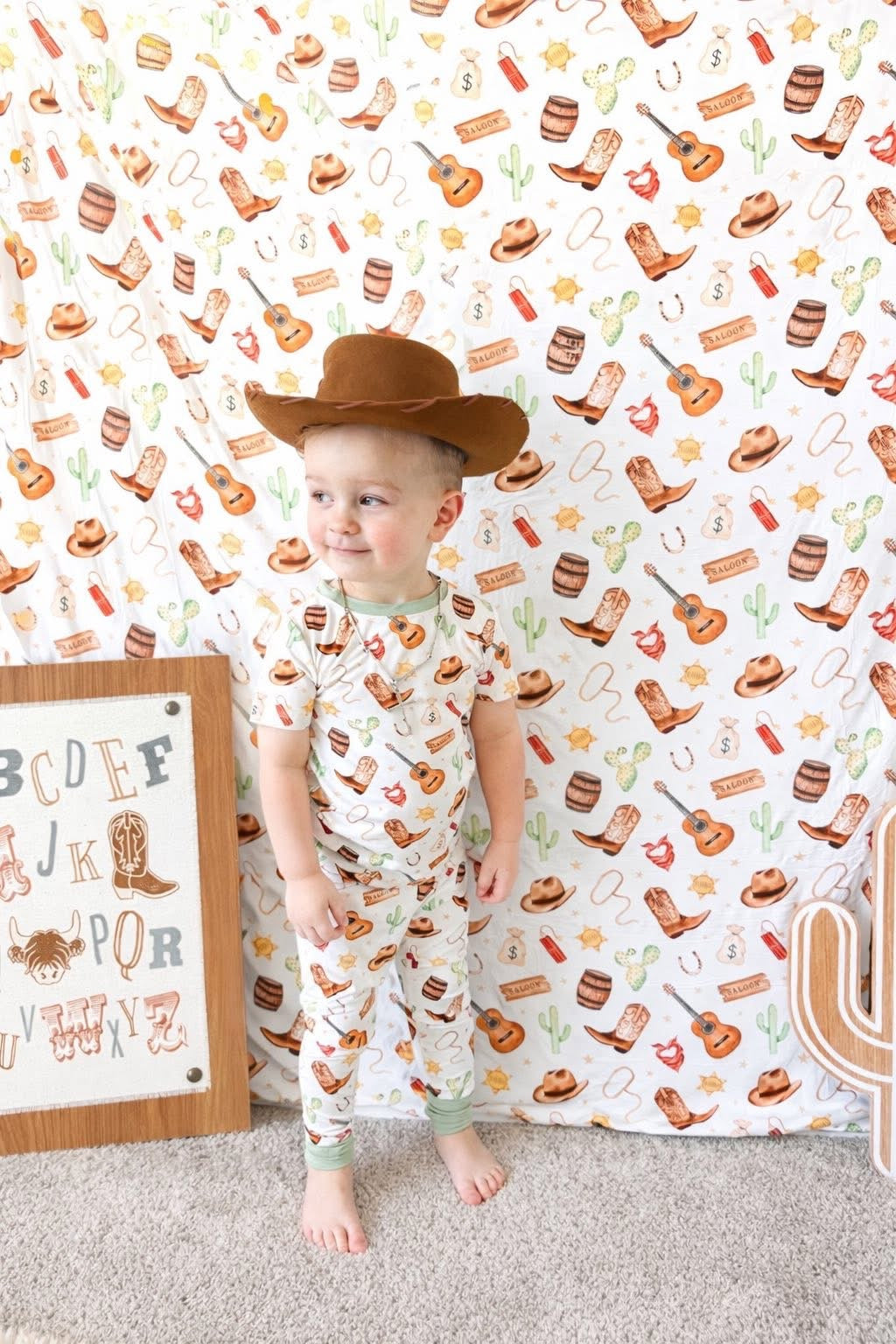 Southern Saddle Short Sleeve and Pants 2 Piece Set