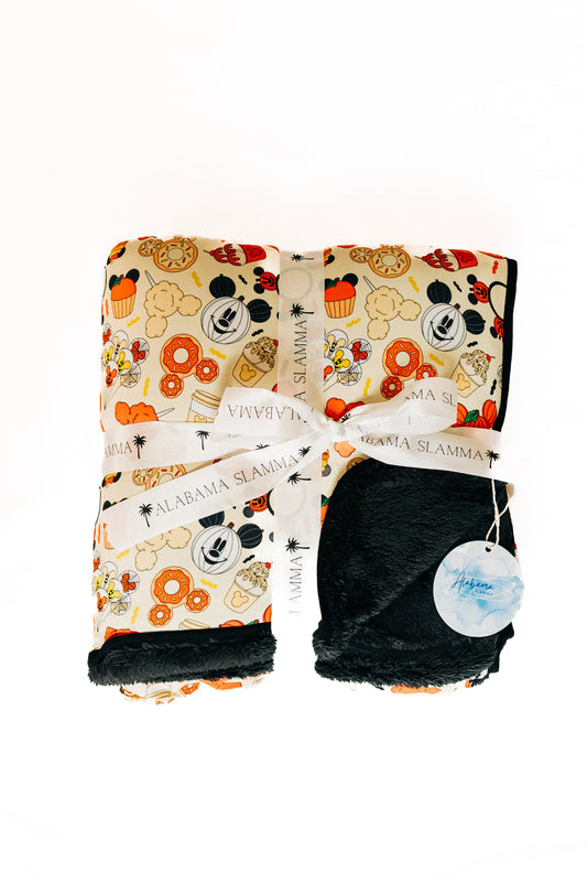 Spooky Snack Time Bamboo Plush Blanket