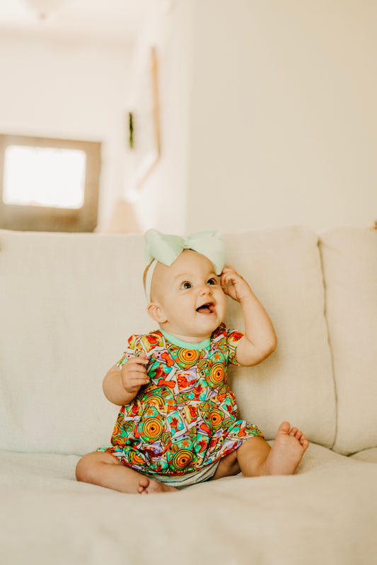 Peace, Pup and Polaroids Twirl Dress