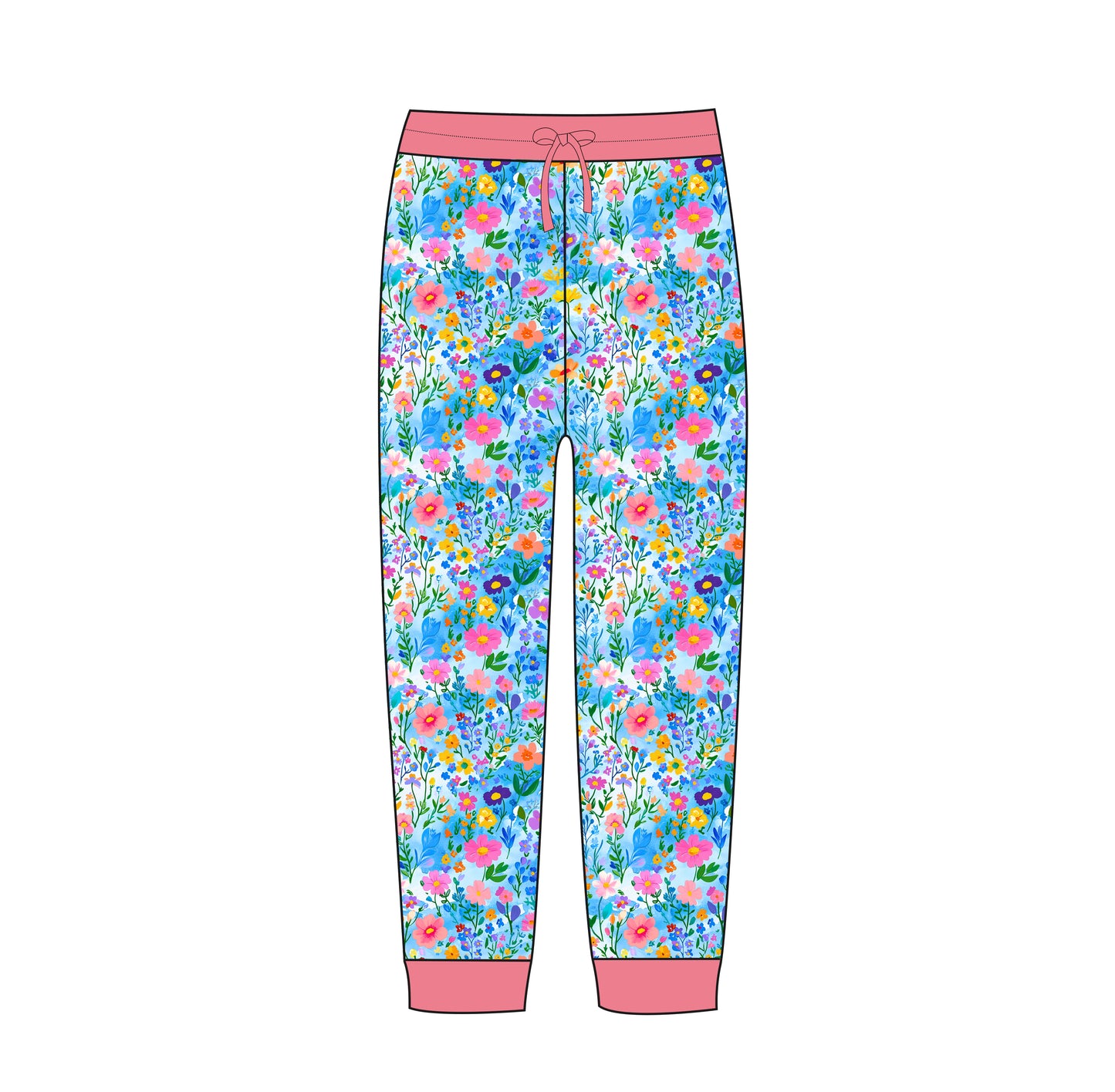 Painted Petals Adult Joggers