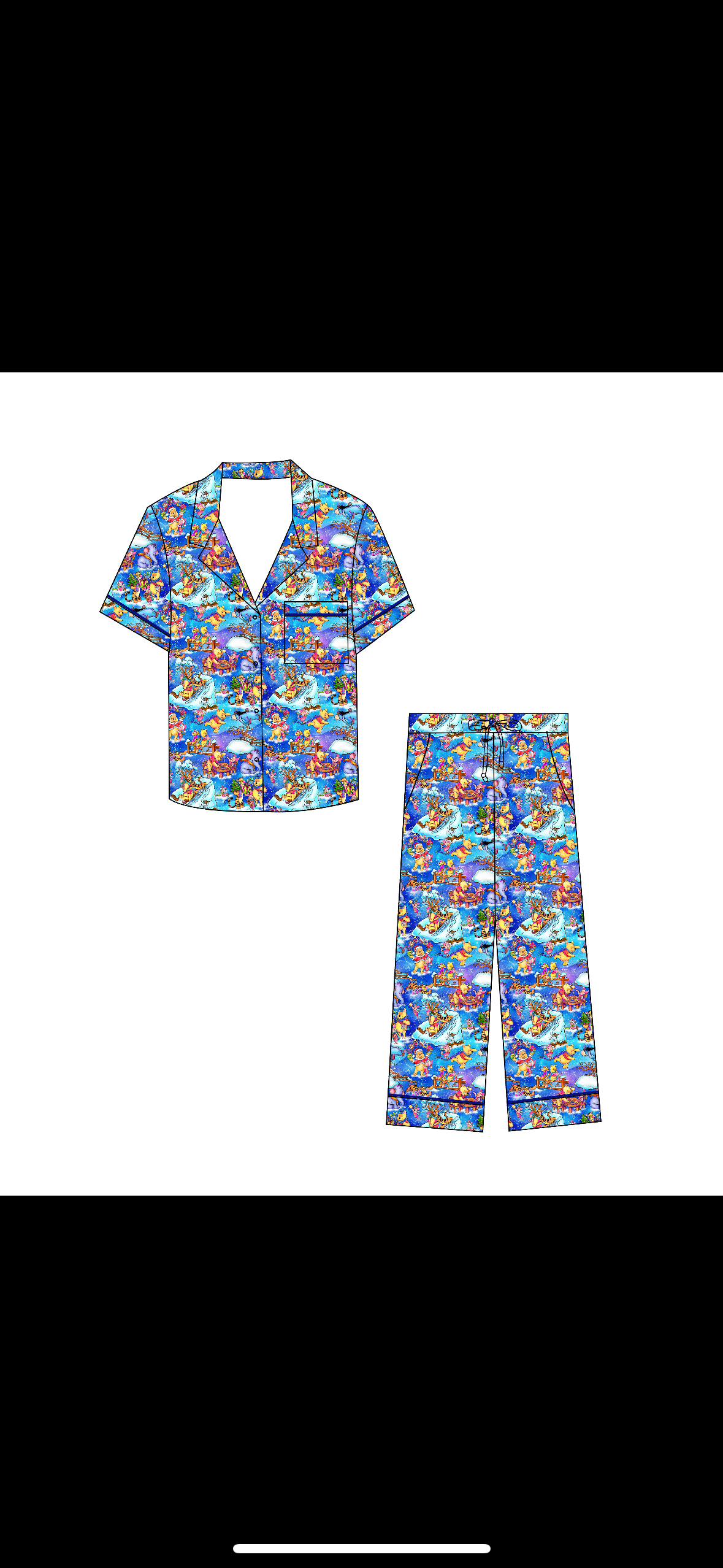 Holiday Hunny Adult Button Down Set - Long Sleeve and Pants