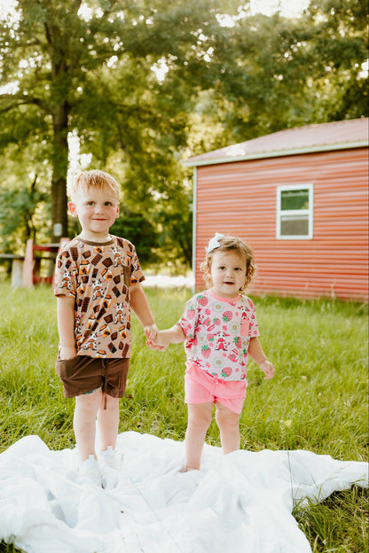 Cocoa Cow Pocket Tee with Shorts Daywear