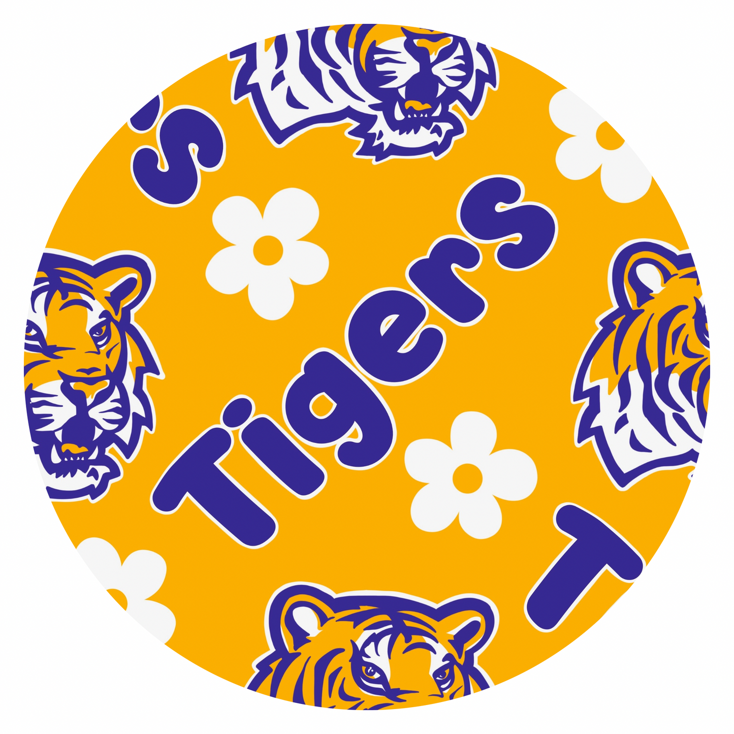 LSU Floral Pocket Tee