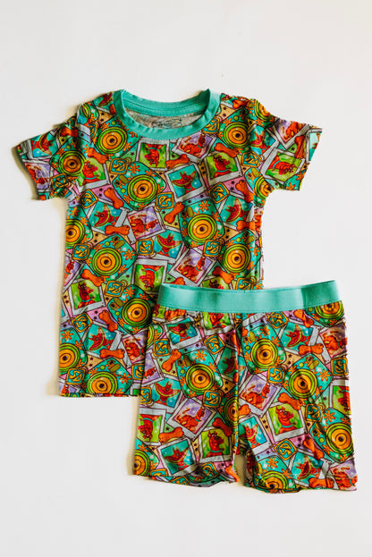 Peace, Pup and Polaroids Short Sleeve 2 Piece Set