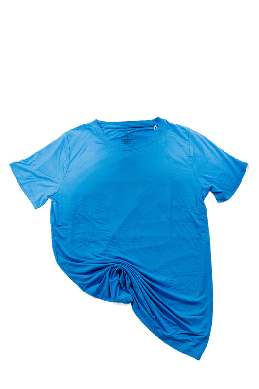 Holiday Hunny (Blue) Adult Relaxed Fit Bamboo Tee
