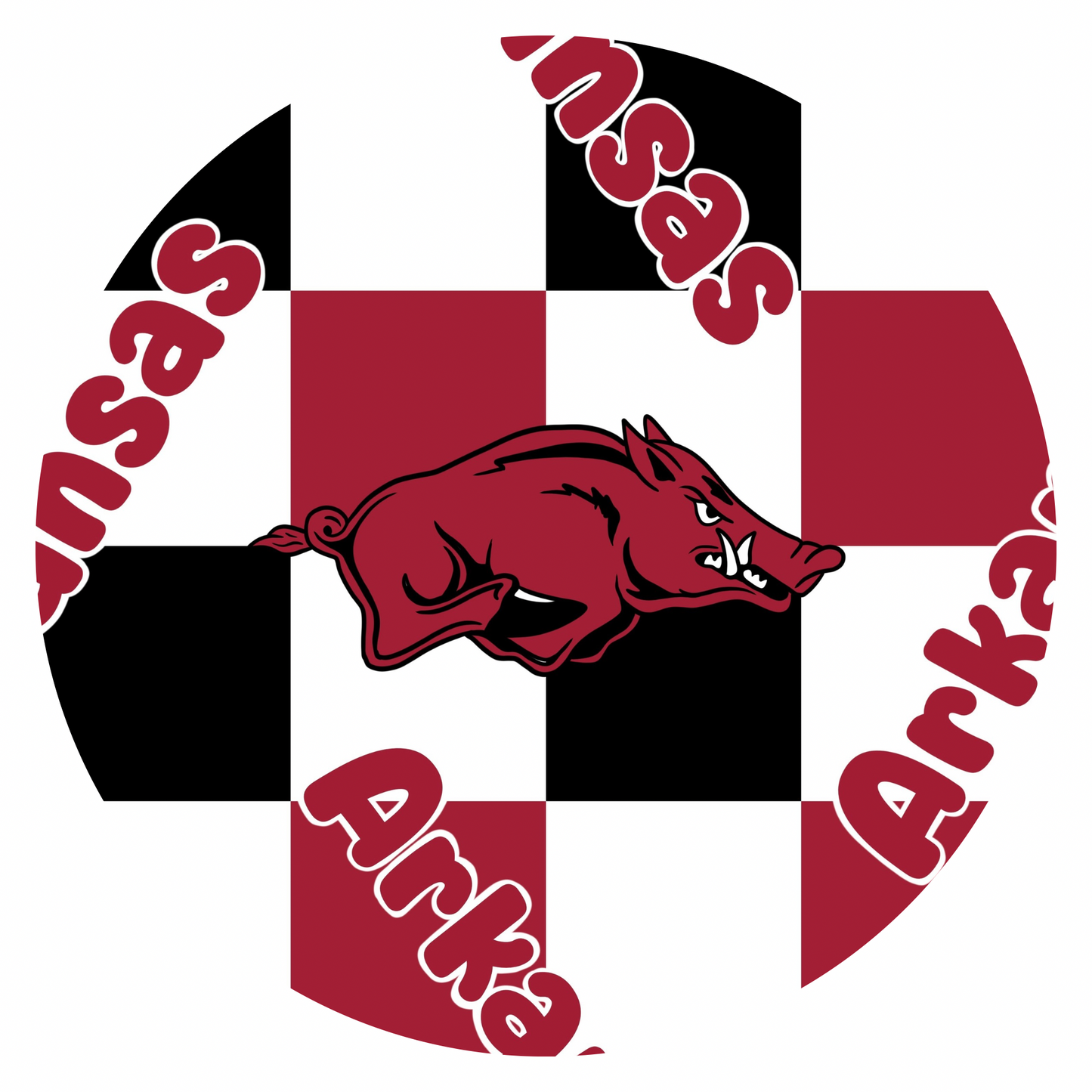 Arkansas Checkered Pocket Tee