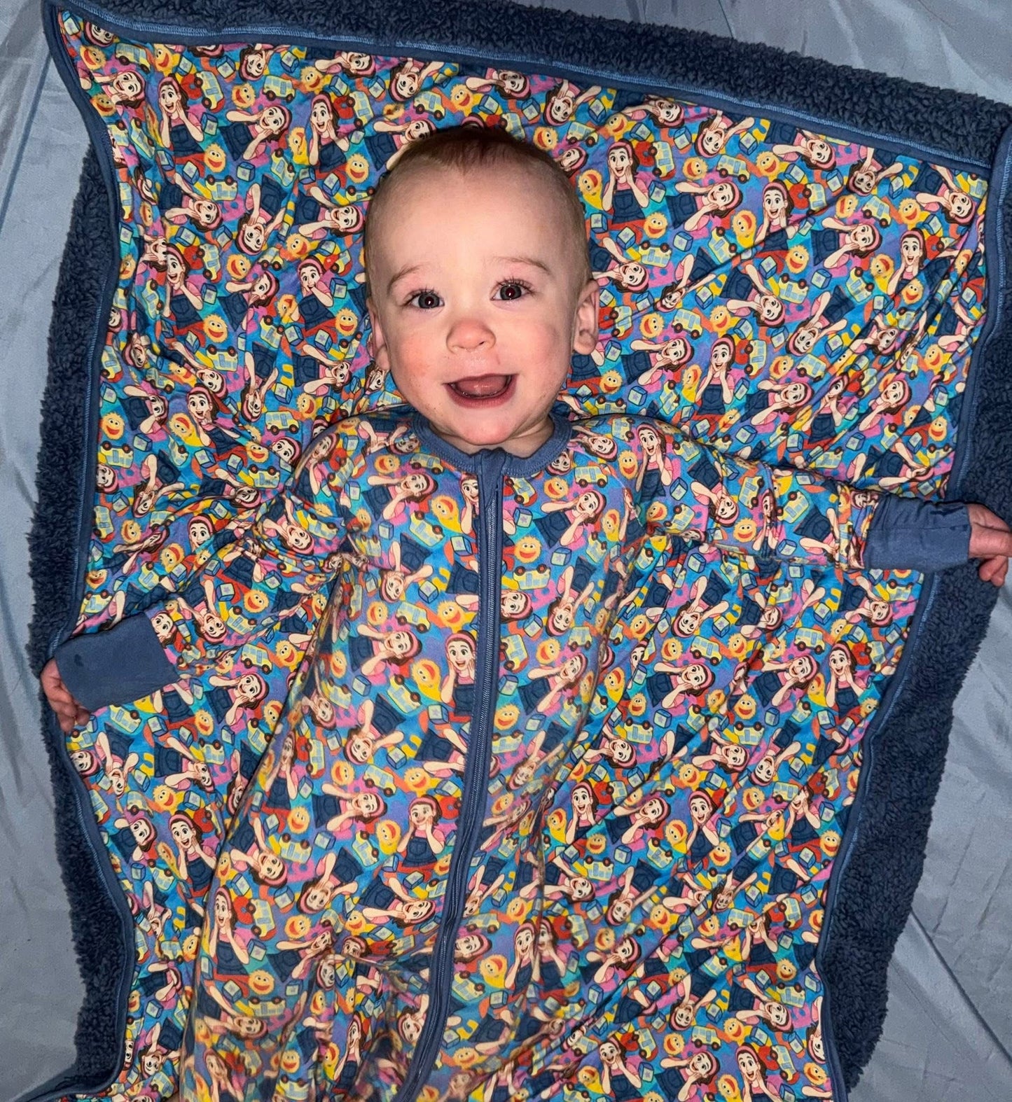 Can You Say Slamma? Bamboo Plush Toddler Blanket