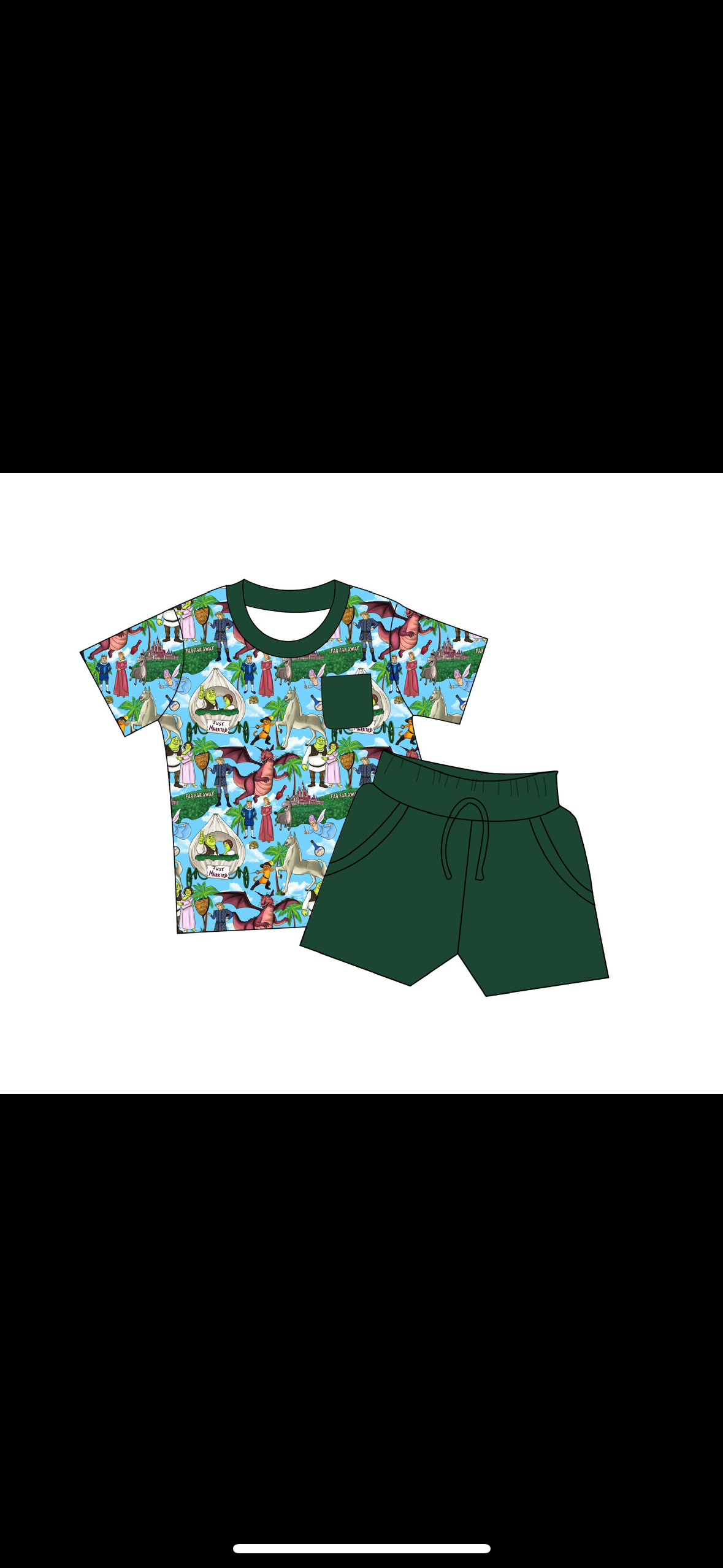 Ogre Ever After Pocket Tee and Shorts Daywear