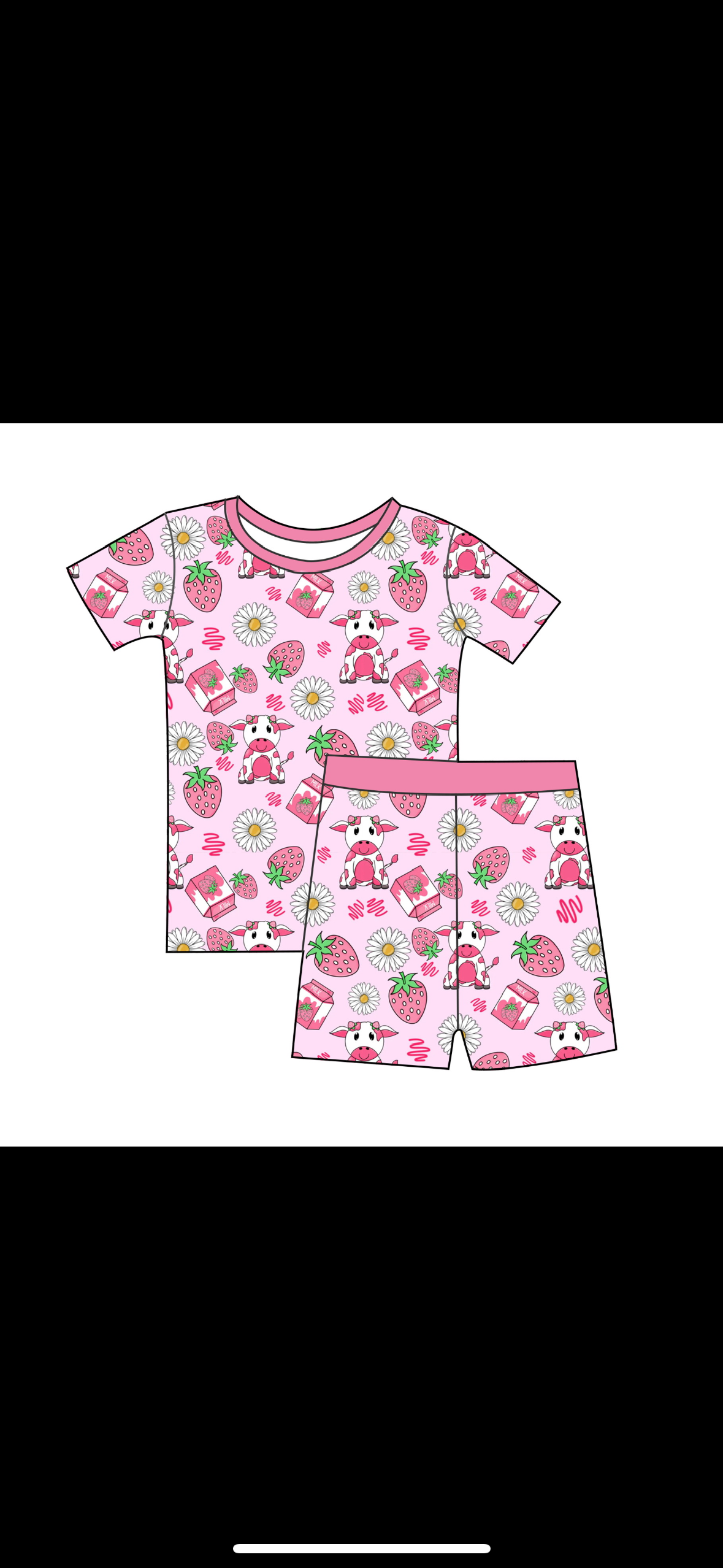 Berry Moo'd Short Sleeve 2 Piece Set