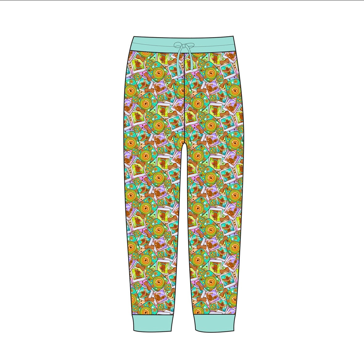 Peace, Pup and Polaroids Adult Joggers