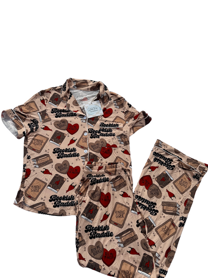 Bookish Baddie Adult Button Down and Pants Set