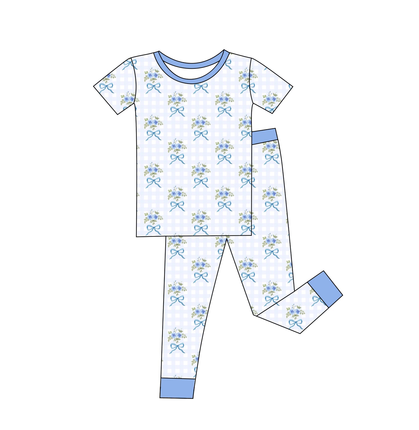 Southern Belle Short Sleeve and Pants 2 Piece Set