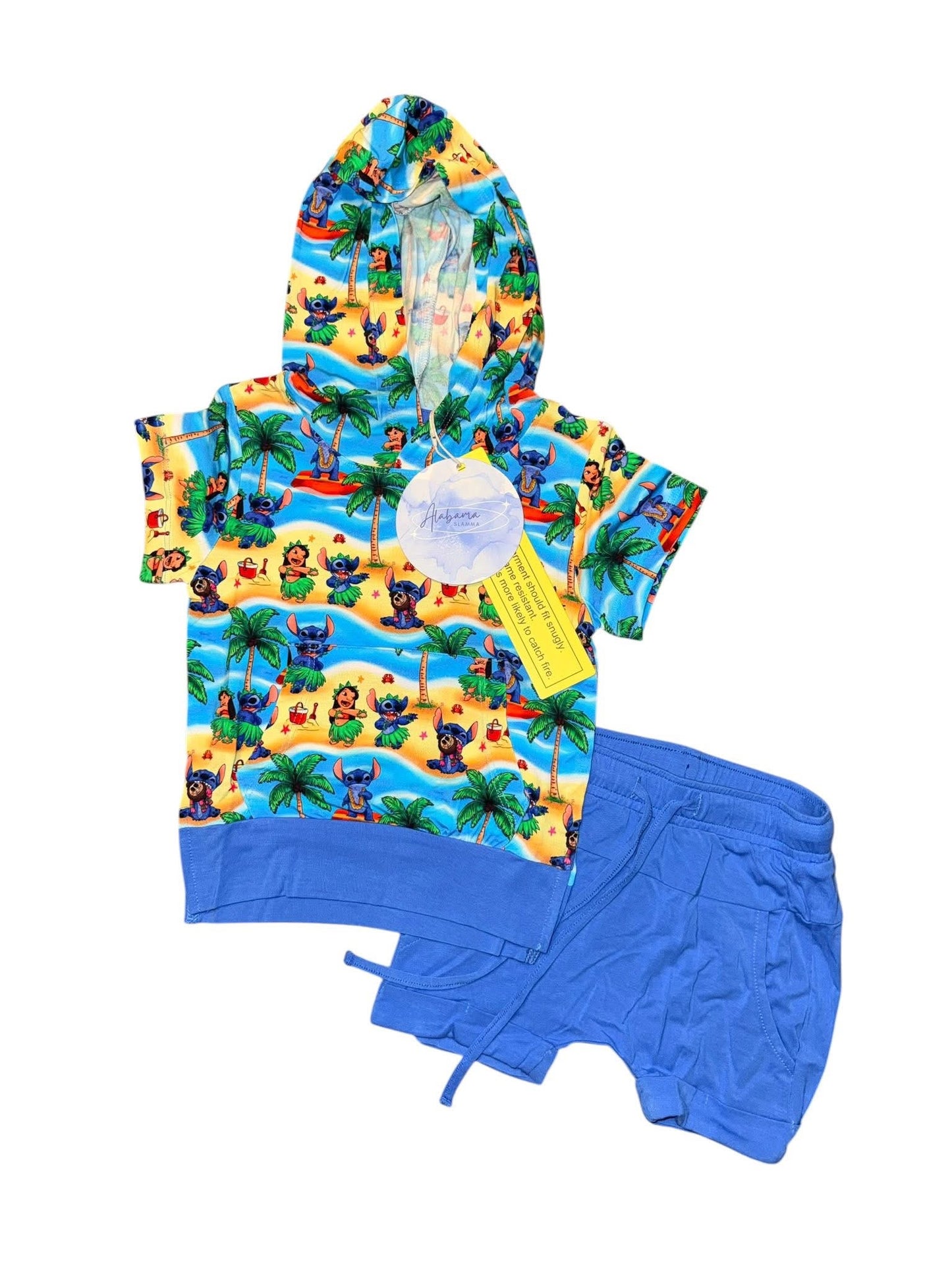 626 Lightweight Hoodie and Shorts Daywear Set