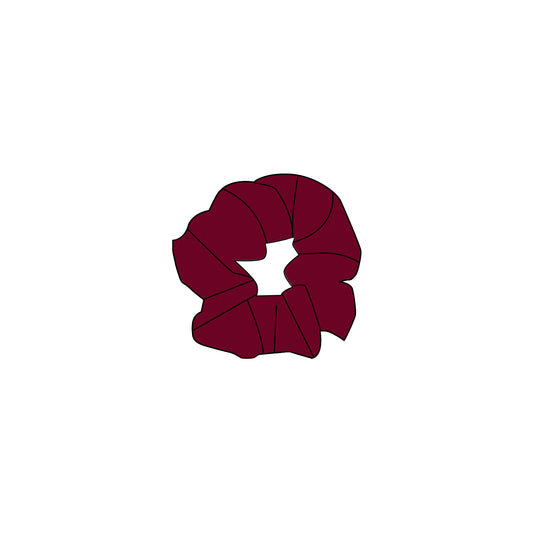 Bordeaux Bamboo Scrunchie