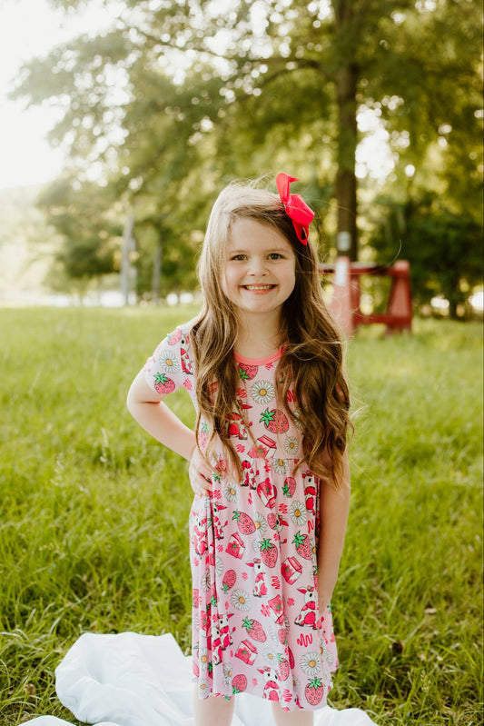 Berry Moo'd Twirl Dress