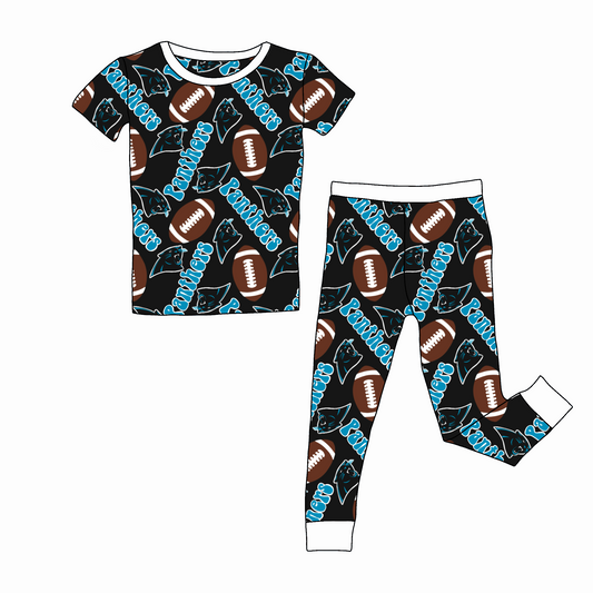 Carolina Panthers Short Sleeve and Pants 2 Piece Set
