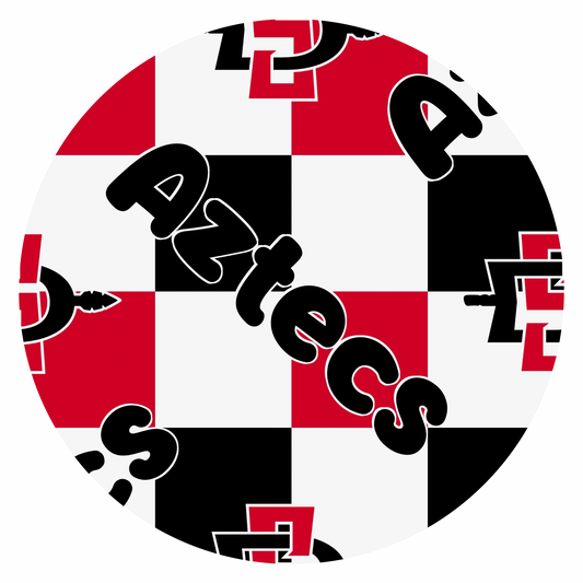 SDSU Aztecs Checkered Pocket Tee