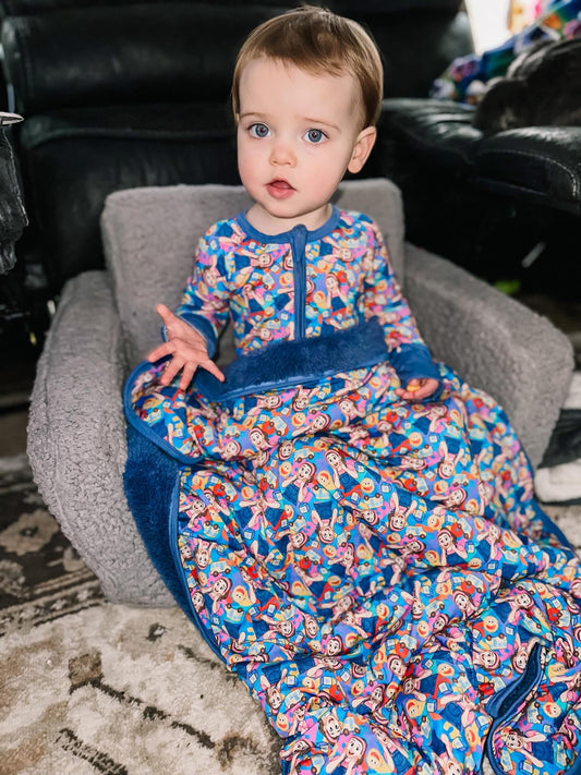 Can You Say Slamma? Bamboo Plush Toddler Blanket