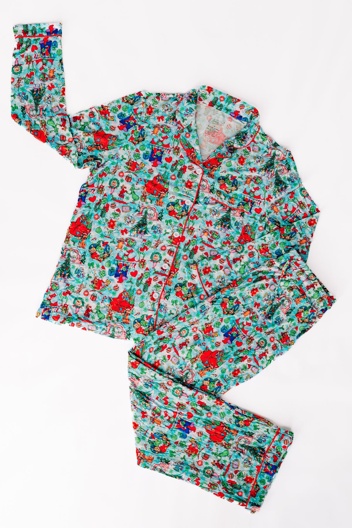 Merry WHO Crew Adult Button Down Set - Long Sleeve and Pants